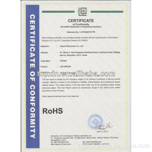 Isolated led tube driver led driver 600ma 30w constant current led driver with Ce ROHS